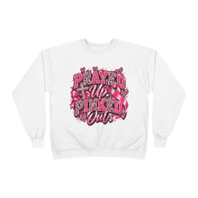 Load image into Gallery viewer, Prayed Up Pinked Out Breast Cancer Awareness Unisex EcoSmart® Crewneck Sweatshirt
