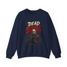 Load image into Gallery viewer, Dead Serious Halloween Sweatshirt | Masked Horror Streetwear Unisex Heavy Blend™ Crewneck Sweatshirt
