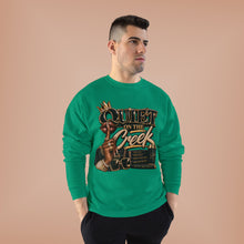 Load image into Gallery viewer, Quiet on the Creek | Less Talk More Peace Luxury Streetwear Graphic Unisex EcoSmart® Crewneck Sweatshirt

