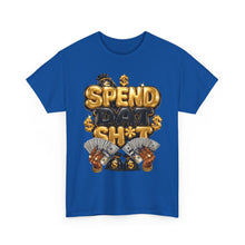 Load image into Gallery viewer, Spend Dat Sh*t Money Graphic Tee | Gold &amp; Black Cash Money Unisex Heavy Cotton Tee
