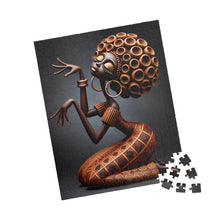 Load image into Gallery viewer, Sculpted in Gold – Afrocentric Bronze Art Puzzle (110, 252, 520, 1014-piece)
