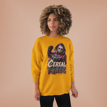 Load image into Gallery viewer, Cereal Killer Halloween Sweatshirt | Masked Horror Graphic Unisex EcoSmart® Crewneck Sweatshirt
