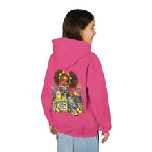 Load image into Gallery viewer, Young Boss Energy Lemonade CEO | Girls Inspirational Graphic Youth Heavy Blend Hooded Sweatshirt
