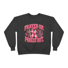 Load image into Gallery viewer, Prayed Up Pinked Out Breast Cancer Awareness Unisex EcoSmart® Crewneck Sweatshirt
