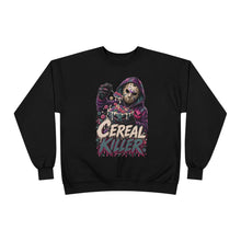 Load image into Gallery viewer, Cereal Killer Halloween Sweatshirt | Masked Horror Graphic Unisex EcoSmart® Crewneck Sweatshirt
