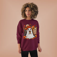 Load image into Gallery viewer, Pumpkins, Leaves, Cozy Nights &amp; Coffee Fall Unisex EcoSmart® Crewneck Sweatshirt
