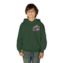 Load image into Gallery viewer, Small Dude Big Plans Boys Basketball Hoodie | Motivational Kids Graphic Youth Heavy Blend Hooded Sweatshirt

