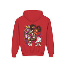 Load image into Gallery viewer, Smart Girls Change the World Youth Heavy Blend Hooded Sweatshirt
