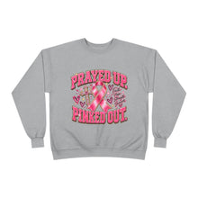 Load image into Gallery viewer, Prayed Up Pinked Out Breast Cancer Awareness Unisex EcoSmart® Crewneck Sweatshirt
