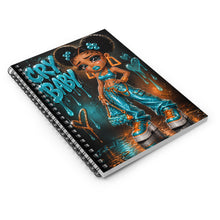 Load image into Gallery viewer, Liquid Teal Cry Baby Notes Spiral Notebook (I) - Ruled Line
