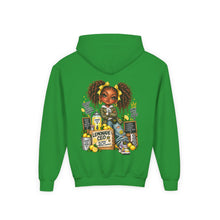 Load image into Gallery viewer, Young Boss Energy Lemonade CEO | Girls Inspirational Graphic Youth Heavy Blend Hooded Sweatshirt
