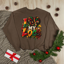 Load image into Gallery viewer, I Love My Locs Unisex EcoSmart® Crewneck Sweatshirt

