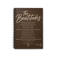 Load image into Gallery viewer, The Beatitudes - Matthew 5:3-10 - Spiral Notebook - Ruled Line
