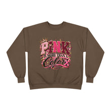 Load image into Gallery viewer, Pink Is More Than a Color Breast Cancer Awareness Unisex EcoSmart® Crewneck Sweatshirt
