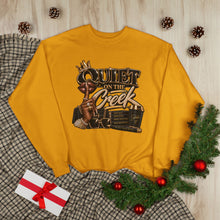 Load image into Gallery viewer, Quiet on the Creek | Less Talk More Peace Luxury Streetwear Graphic Unisex EcoSmart® Crewneck Sweatshirt

