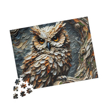 Load image into Gallery viewer, Midnight Guardian – Majestic Owl Jigsaw Puzzle (110, 252, 520, 1014-piece)
