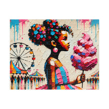 Load image into Gallery viewer, Cotton Candy Dreams –  Carnival Colorful Textured Art Puzzle (110, 252, 520, 1014-piece)
