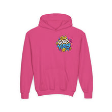 Load image into Gallery viewer, Good Vibes Youth Heavy Blend Hooded Sweatshirt
