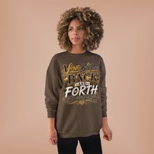 Load image into Gallery viewer, Back &amp; Forth Bling Sweatshirt – “I Love Both Places” Statement Unisex EcoSmart® Crewneck Sweatshirt
