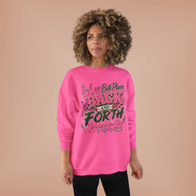 Load image into Gallery viewer, I Love Both Places Back and Forth Sweatshirt – Pink &amp; Green Graphic Unisex EcoSmart® Crewneck Sweatshirt
