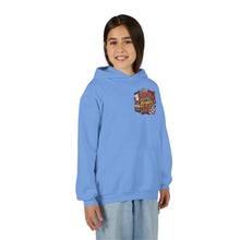 Load image into Gallery viewer, Booked for a Brighter Me Girls Hoodie | Inspirational Reading &amp; Big Dreams Youth Heavy Blend Hooded Sweatshirt
