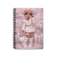 Load image into Gallery viewer, Blush Frost Pink Cry Baby Spiral Notebook - Ruled Line
