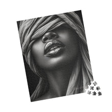 Load image into Gallery viewer, Silver Silence – Black &amp; White Metallic Art Puzzle (110, 252, 520, 1014-piece)
