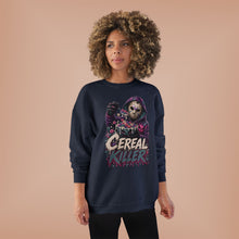 Load image into Gallery viewer, Cereal Killer Halloween Sweatshirt | Masked Horror Graphic Unisex EcoSmart® Crewneck Sweatshirt
