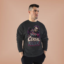 Load image into Gallery viewer, Cereal Killer Halloween Sweatshirt | Masked Horror Graphic Unisex EcoSmart® Crewneck Sweatshirt
