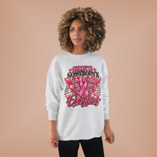 Load image into Gallery viewer, She’s Somebody’s Everything Breast Cancer Awareness | Pink Ribbon Family Support Unisex EcoSmart® Crewneck Sweatshirt
