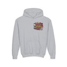 Load image into Gallery viewer, Booked for a Brighter Me Girls Hoodie | Inspirational Reading &amp; Big Dreams Youth Heavy Blend Hooded Sweatshirt
