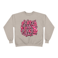 Load image into Gallery viewer, Prayed Up Pinked Out Breast Cancer Awareness Unisex EcoSmart® Crewneck Sweatshirt
