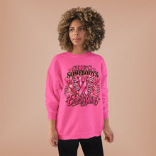 Load image into Gallery viewer, She’s Somebody’s Everything Breast Cancer Awareness | Pink Ribbon Family Support Unisex EcoSmart® Crewneck Sweatshirt
