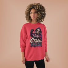 Load image into Gallery viewer, Cereal Killer Halloween Sweatshirt | Masked Horror Graphic Unisex EcoSmart® Crewneck Sweatshirt
