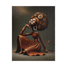 Load image into Gallery viewer, Bronze Reverie – Afrocentric Sculptural Art &amp; Golden Elegance Puzzle (110, 252, 520, 1014-piece)
