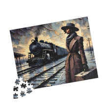 Load image into Gallery viewer, The Journey Ahead – Vintage Train Station Jigsaw Puzzle (110, 252, 520, 1014-piece)
