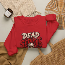 Load image into Gallery viewer, Dead Serious Halloween Sweatshirt | Masked Horror Streetwear Unisex Heavy Blend™ Crewneck Sweatshirt
