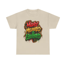 Load image into Gallery viewer, Highly Melanated &amp; Liberated Graffiti Streetwear T-Shirt | Juneteenth Pride Unisex Heavy Cotton Tee
