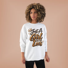 Load image into Gallery viewer, Just A Girl and Her Locs Unisex EcoSmart® Crewneck Sweatshirt
