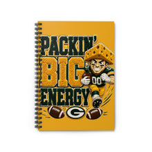 Load image into Gallery viewer, Packin' Big Energy Spiral Notebook - Ruled Line
