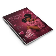 Load image into Gallery viewer, Luxe Berry Pink Emotional Support Spiral Notebook - Ruled Line
