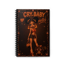 Load image into Gallery viewer, Boujee Brown Cry Baby Notes Spiral Notebook - Ruled Line
