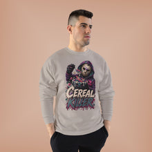 Load image into Gallery viewer, Cereal Killer Halloween Sweatshirt | Masked Horror Graphic Unisex EcoSmart® Crewneck Sweatshirt
