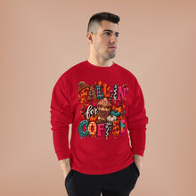 Load image into Gallery viewer, Fall-In’ for Coffee Unisex EcoSmart® Crewneck Sweatshirt

