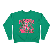 Load image into Gallery viewer, Prayed Up Pinked Out Breast Cancer Awareness Unisex EcoSmart® Crewneck Sweatshirt
