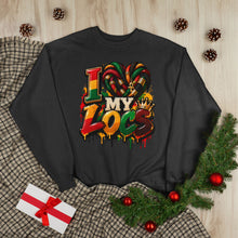 Load image into Gallery viewer, I Love My Locs Unisex EcoSmart® Crewneck Sweatshirt
