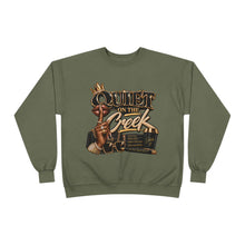 Load image into Gallery viewer, Quiet on the Creek | Less Talk More Peace Luxury Streetwear Graphic Unisex EcoSmart® Crewneck Sweatshirt
