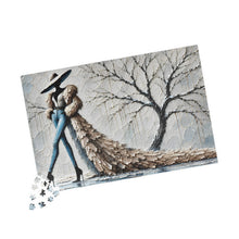 Load image into Gallery viewer, Winter's Runway – Textured High-Fashion ArtPuzzle (110, 252, 520, 1014-piece)
