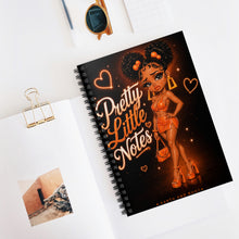 Load image into Gallery viewer, Burnt Tangerine Pretty Little Notes Spiral Notebook - Ruled Line

