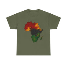 Load image into Gallery viewer, Juneteenth Africa Textured Paint Stroke T-Shirt | Pan African Art Shirt | Afrocentric Pride Tee | Black History Unisex Heavy Cotton Tee
